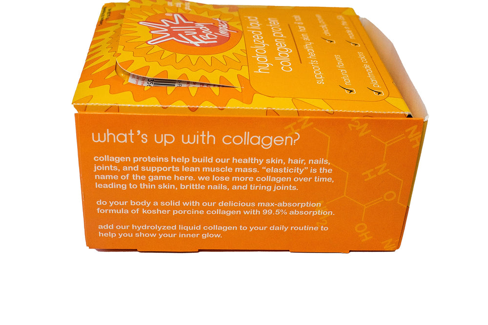 Full Body Impact Liquid Collagen being mixed with water for easy consumption.