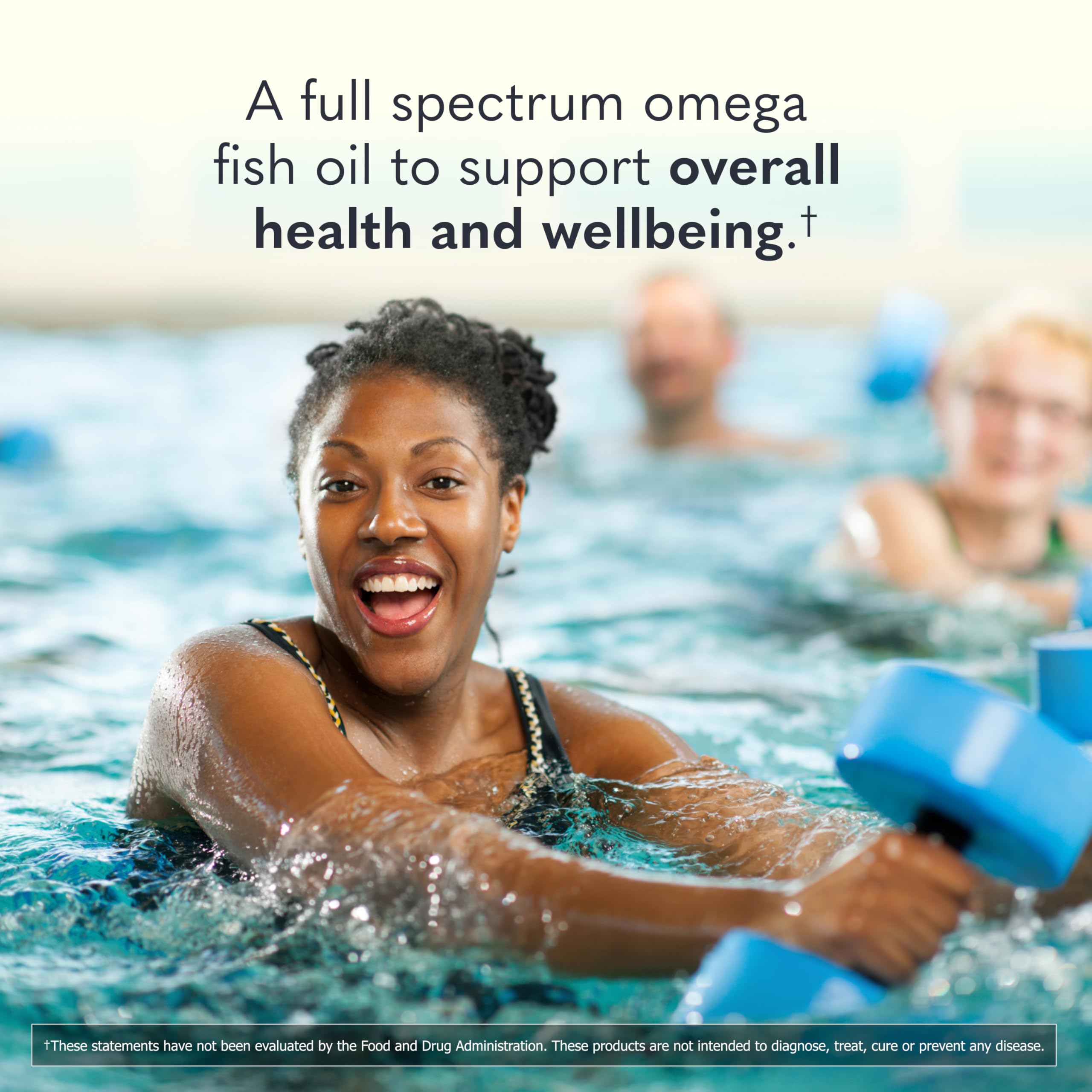 Full Spectrum Omega-3 blend including EPA, DHA, and DPA in softgel form
