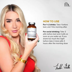 Fuller Health After Party packaging box communicates GMP tested quality.