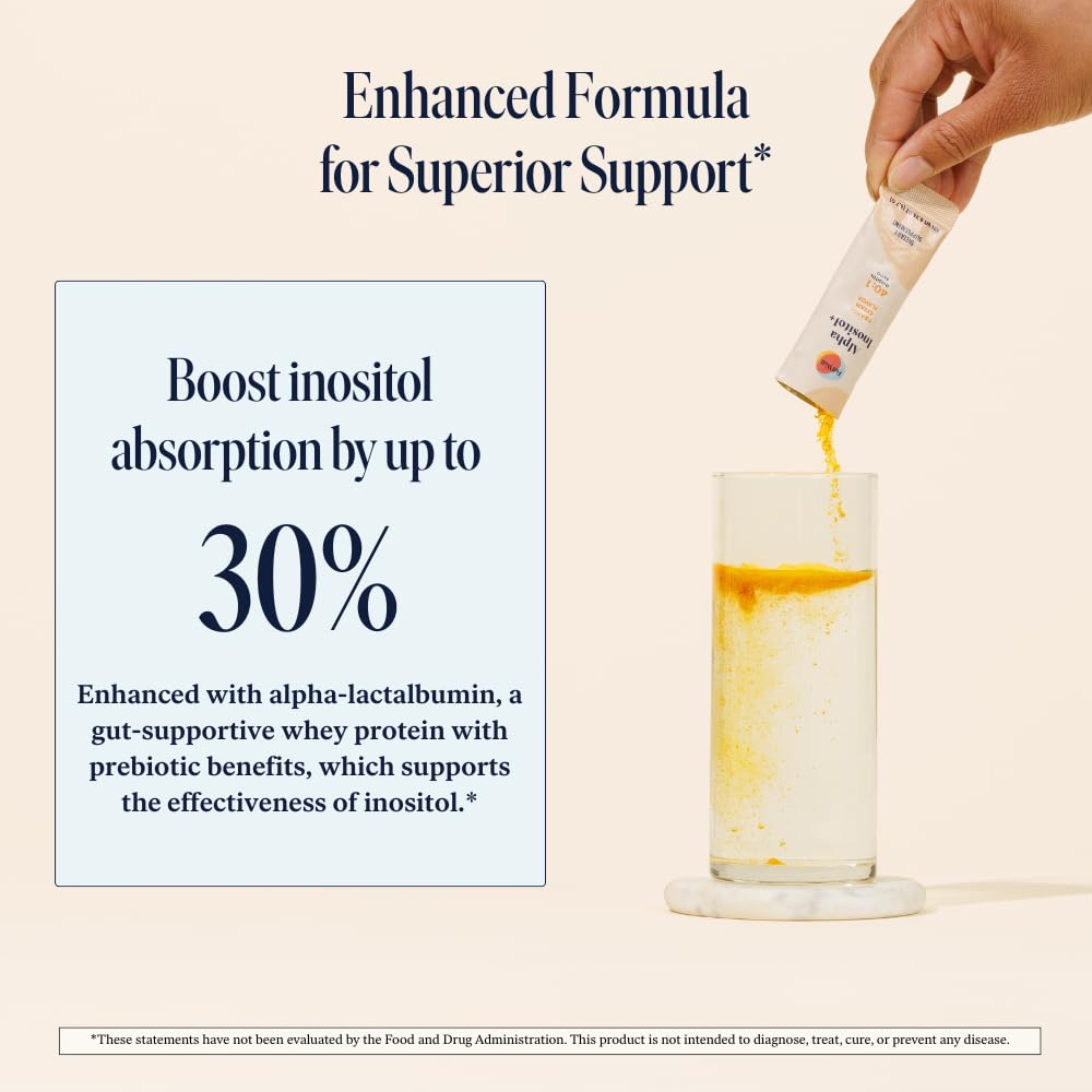 FullWell Alpha Inositol bottle pour showing easy serving.