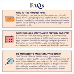FullWell Fertility Booster with ashwagandha, coq10, and NAC supports antioxidant-rich formulation.