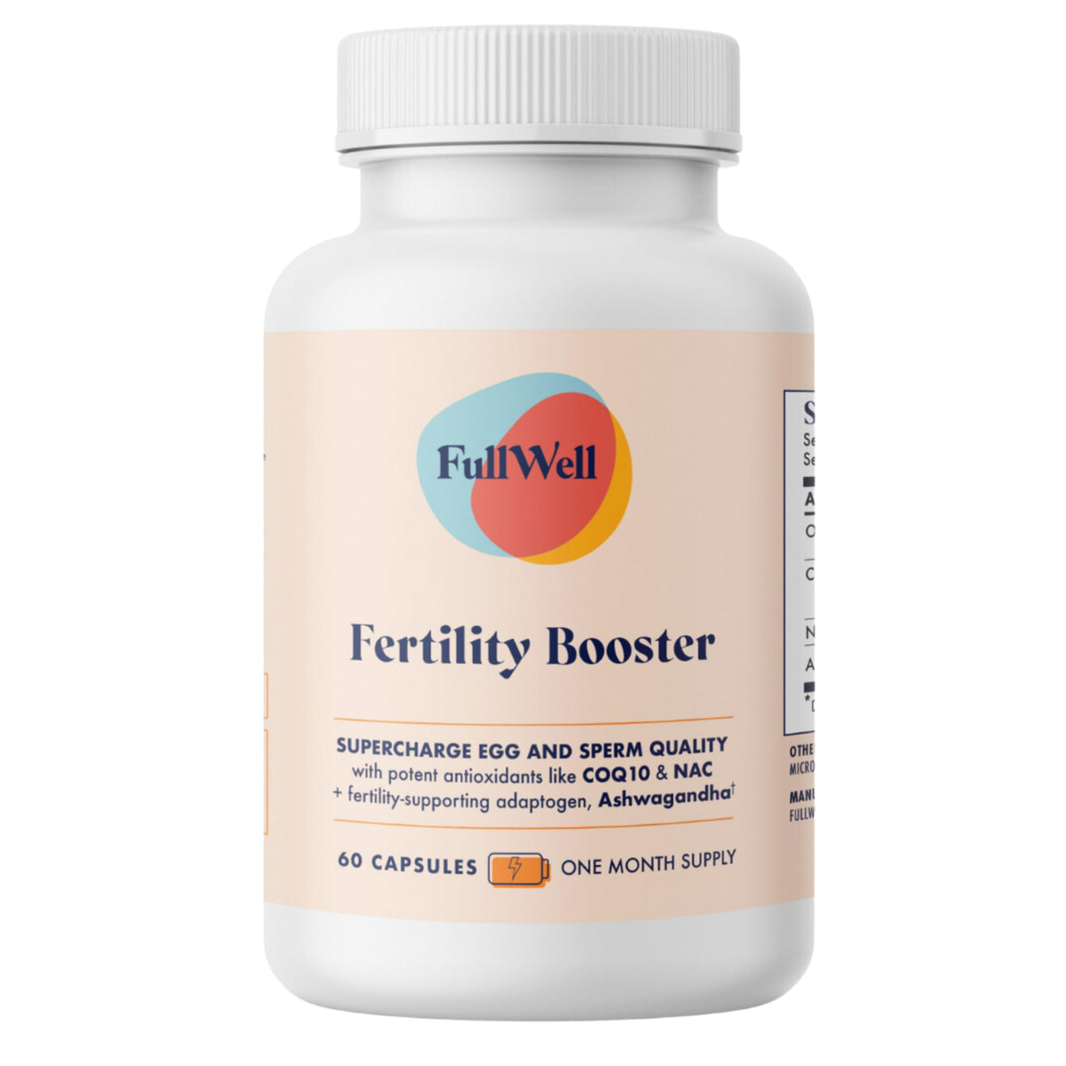 FullWell Fertility Booster bottle front for daily fertility support