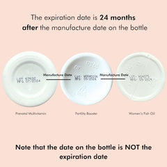Morning routine with FullWell Fertility Trio prenatal vitamins.
