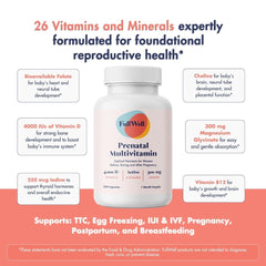 FullWell prenatal DHA with meals depiction encourages routine.
