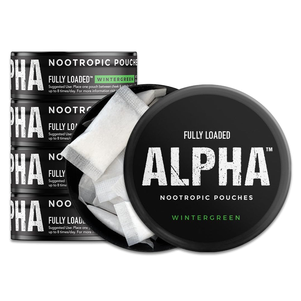 Fully Loaded Alpha can front view for discreet on-the-go use.