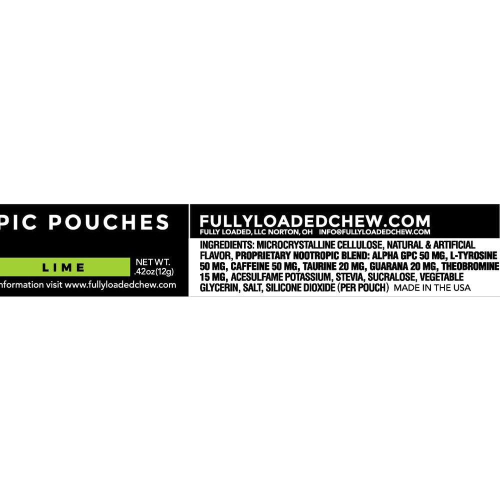 Fully Loaded Alpha Lime Fuel pouch open for on-the-go usage