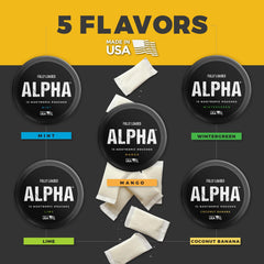 Fully Loaded Alpha Pouches white discreet pouch emphasizes easy, discreet nicotine use.