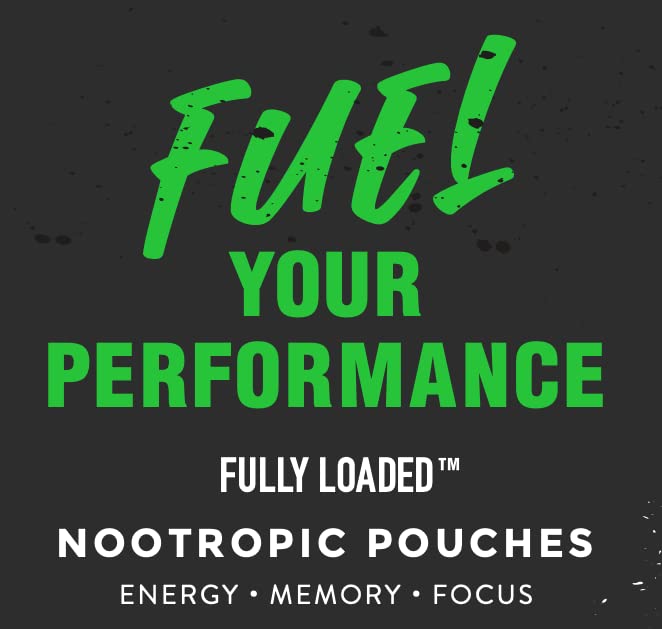 Fully Loaded Bullseye Alpha Fuel packaging display emphasizes sugar-free, long-lasting energy.