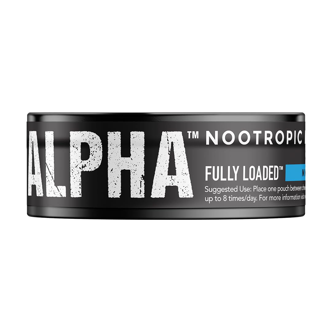Five cans per order emphasize extended supply of alpha nootropic pouches.