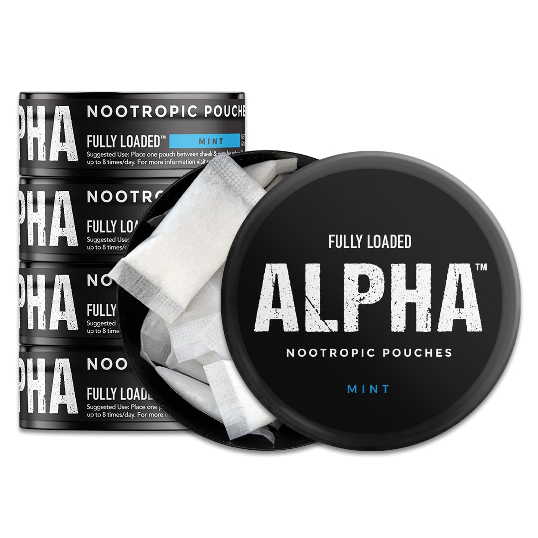 Fully Loaded Bullseye Alpha Mint pouch closeup, showcasing discreet on-the-go use.
