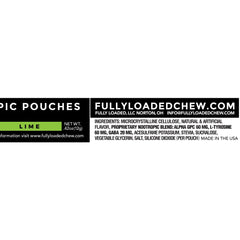 Fully Loaded Bullseye Alpha Lime pouch out of package ready for discreet use.