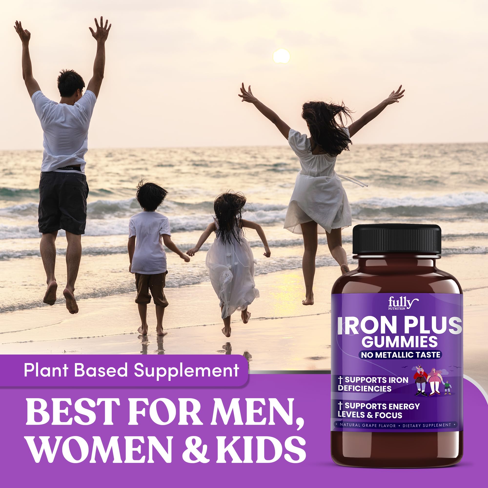 Fully Nutrition Iron Gummies alternative for adults and kids.