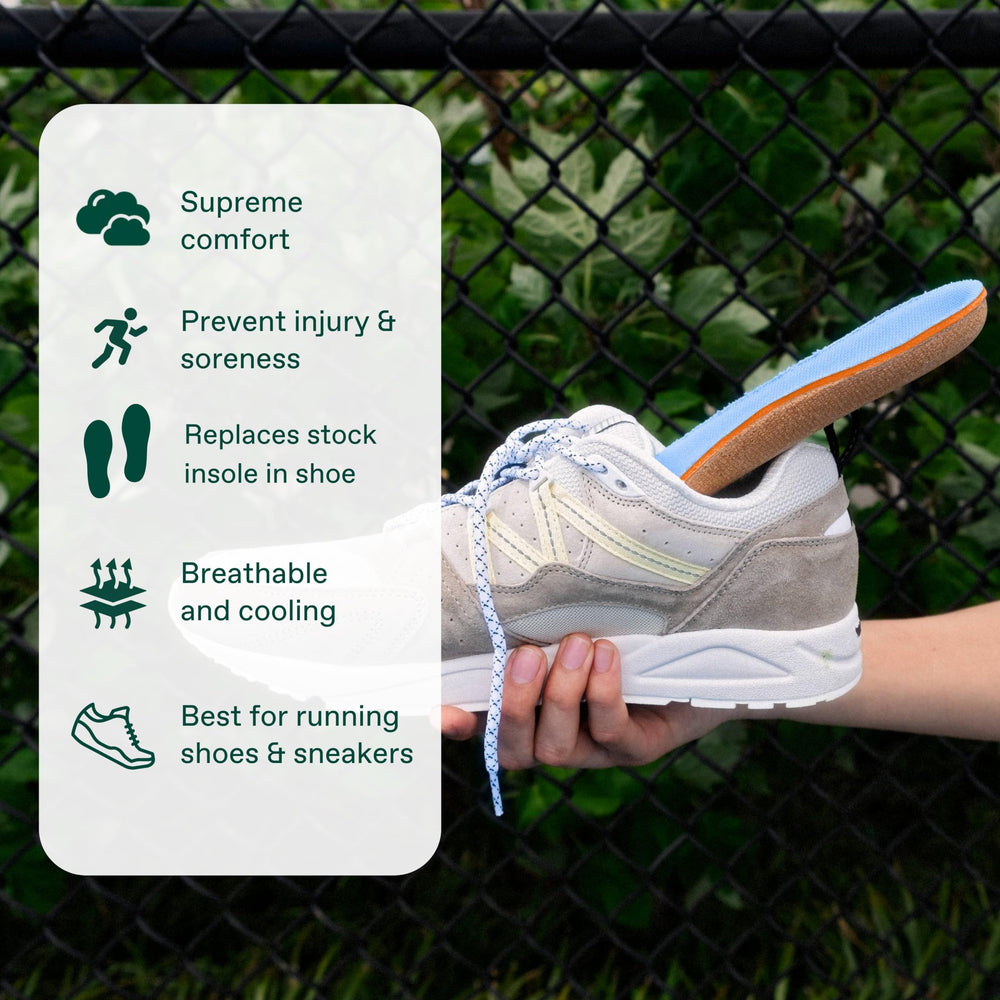 Fulton Cork material insoles offering durable, sustainable arch support