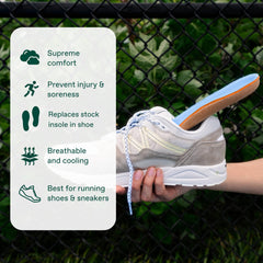Fulton Cork material insoles offering durable, sustainable arch support