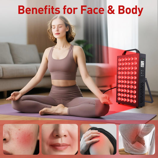 Fumitt dual-chip LED panel close-up highlighting powerful wavelengths for targeted therapy
