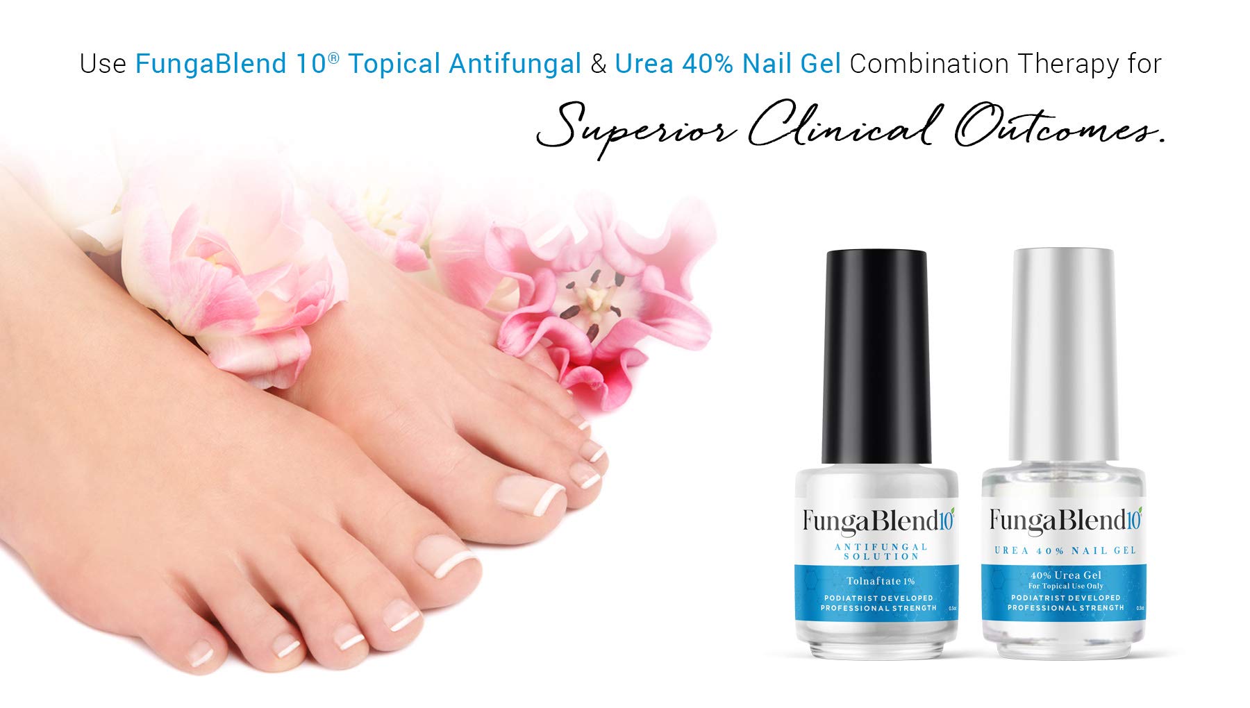 FungaBlend 10 nail care protection with antimicrobial plant compounds.