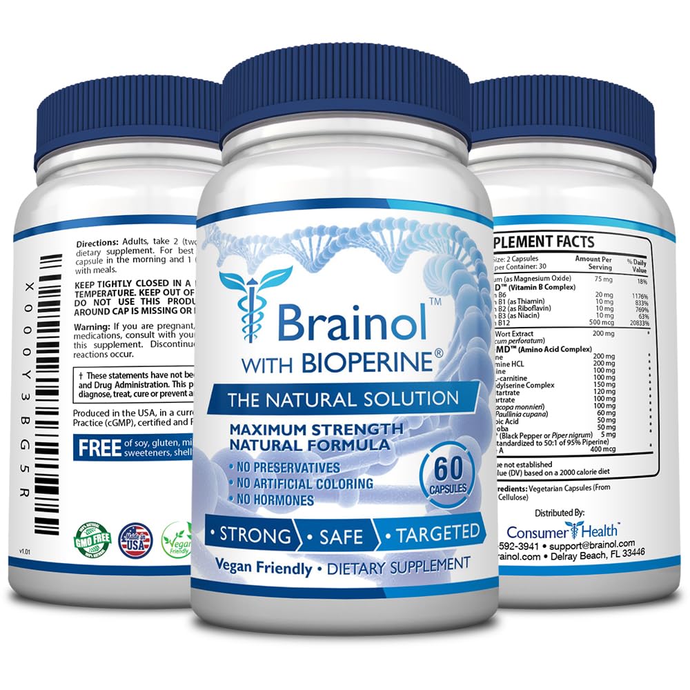 Fungavir Brainol capsules in hand demonstrating easy daily use