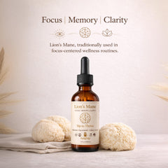 Pour the Lion’s Mane tincture into coffee or tea for focus.