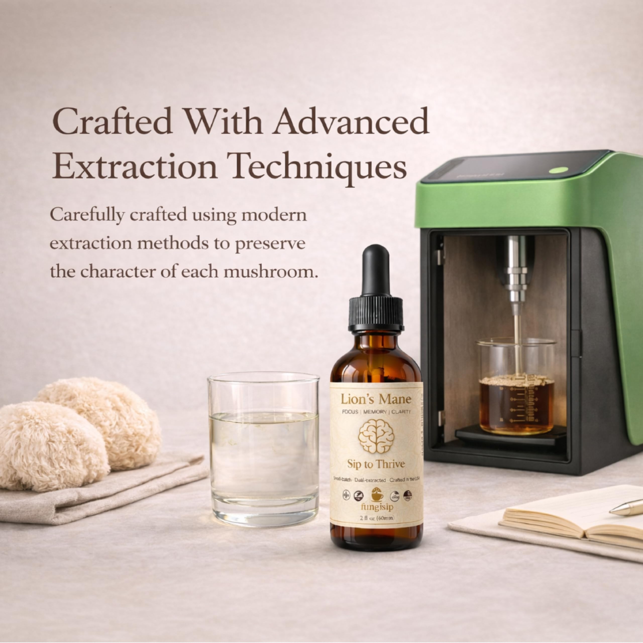 Alcohol-based tincture designed for easy mixing and use.