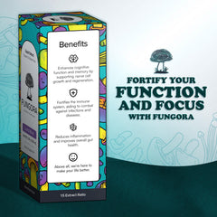 Fungora Lion's Mane added to coffee for enhanced study sessions.