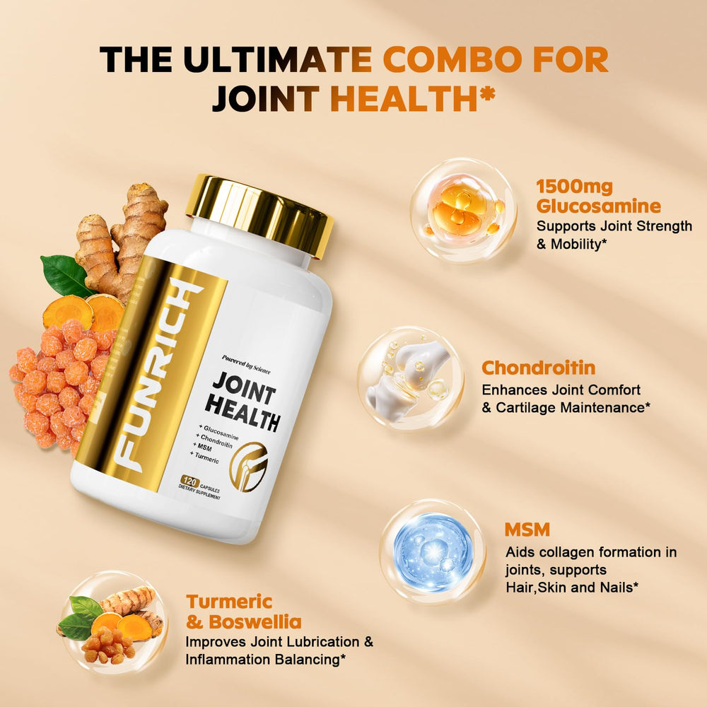 FunRICH bromelain quercetin ingredient panel emphasizes ingredient synergy for joints.