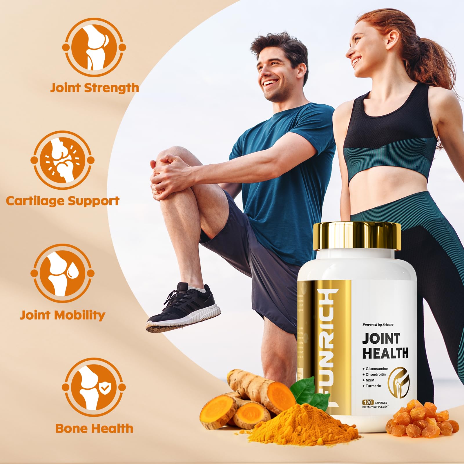 FunRICH chondroitin capsules pack ready for steady joint comfort on the go.