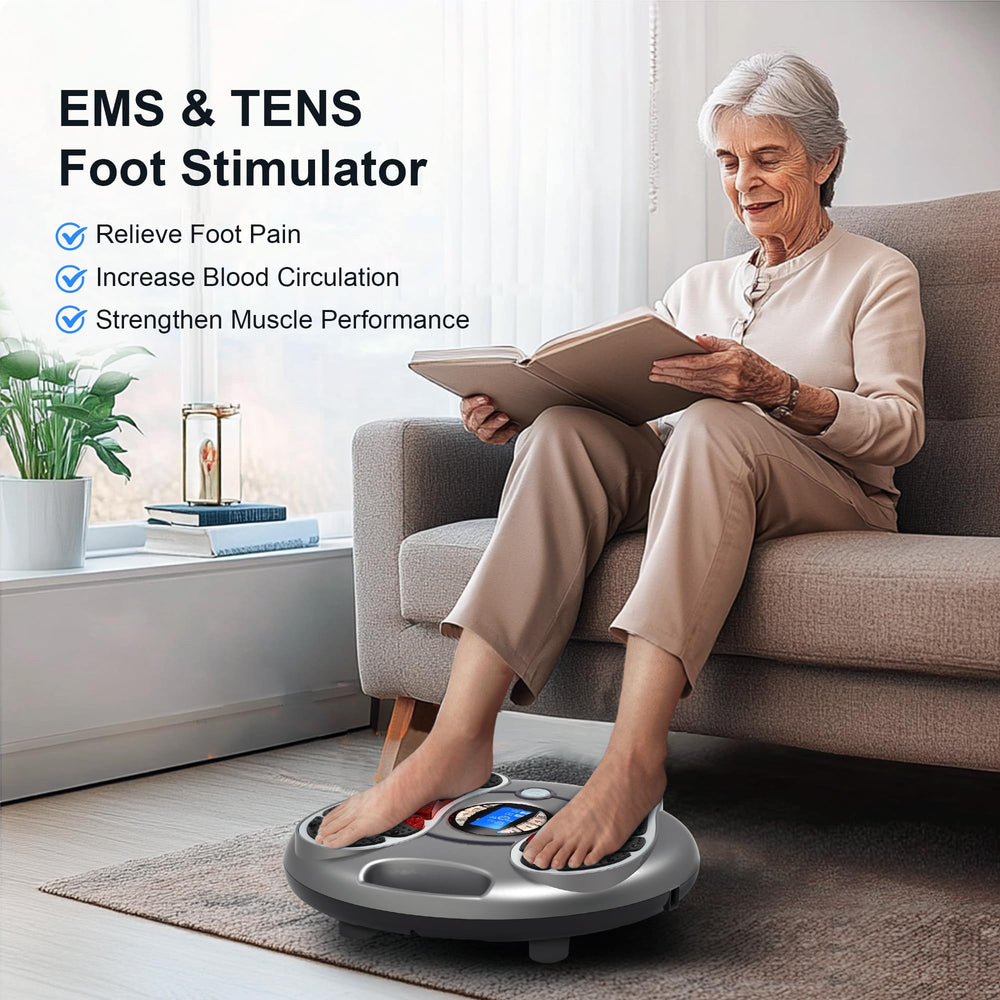Funtyallife foot massager side view shows compact design and easy storage