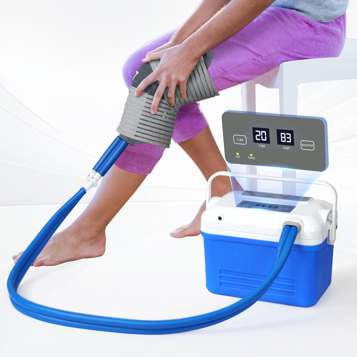 Fuptos Cold Therapy Machine front view for knee and shoulder relief