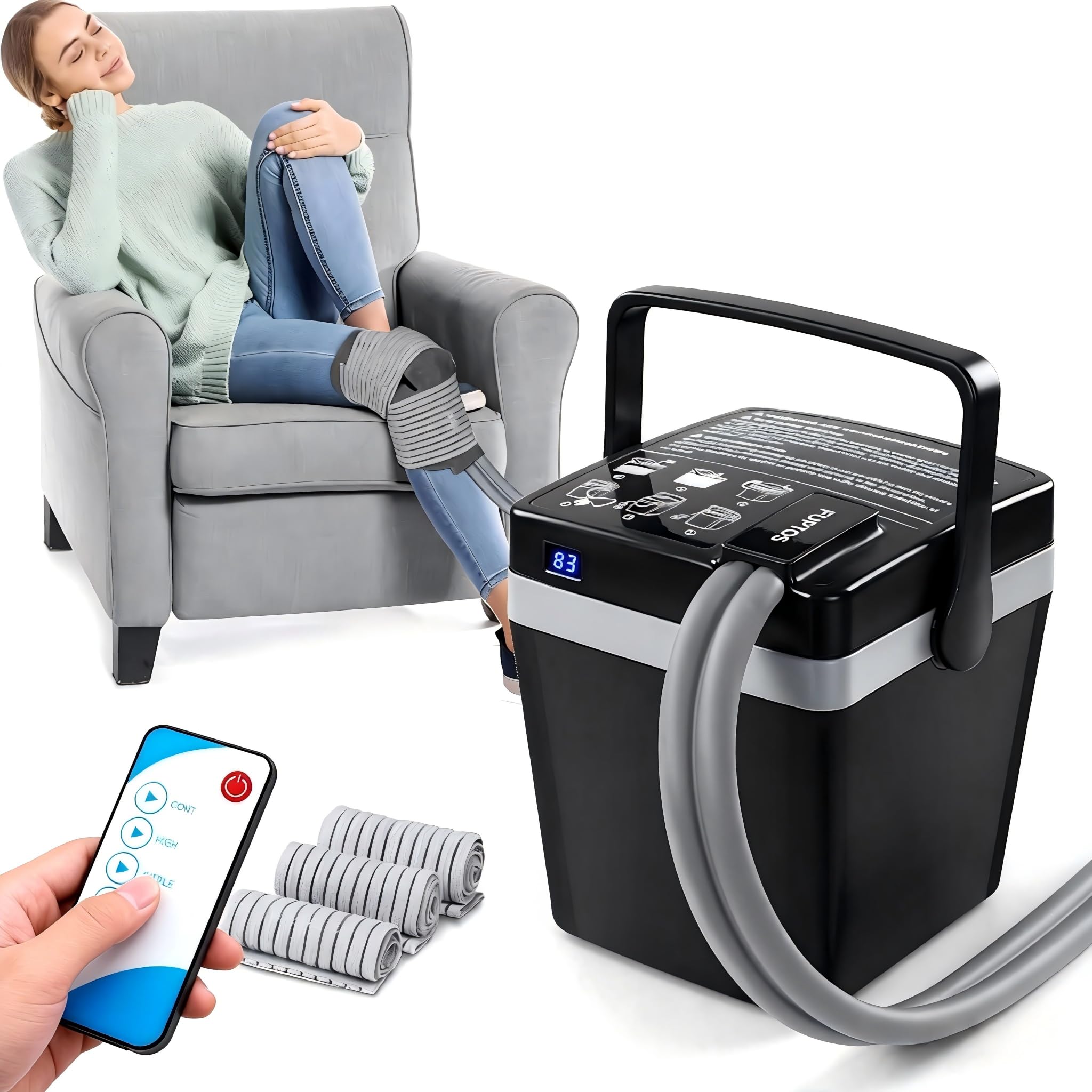 fuptos cold therapy machine knee wrap for targeted relief and swelling control