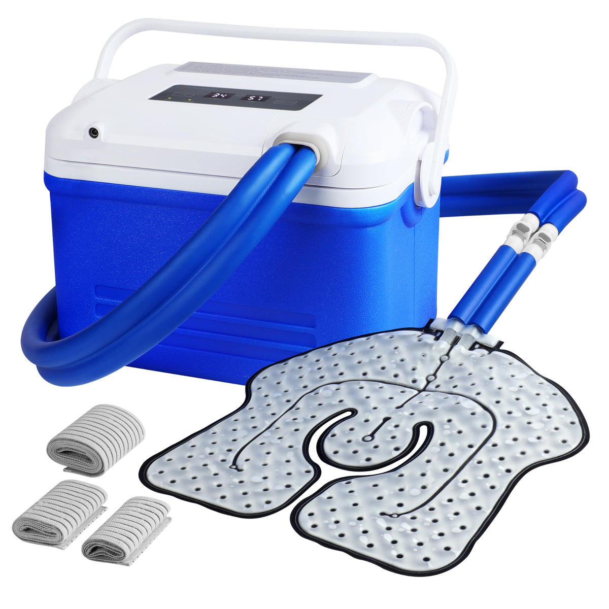 Fuptos knee ice pad attachment for targeted knee recovery and reduced swelling.