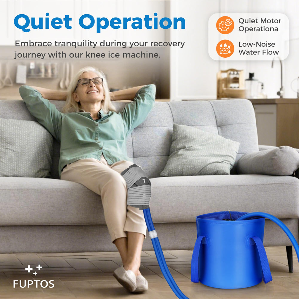 Fuptos shoulder pad attachment enables comfortable shoulder cooling sessions.