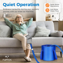 Fuptos shoulder pad attachment enables comfortable shoulder cooling sessions.