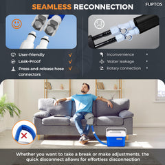 Fuptos three-mode therapy cycle with rest period supports flexible routines.