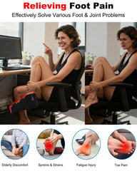 Furlove 99-LED foot therapy wrap targets ankle and heel with gentle deep warmth.
