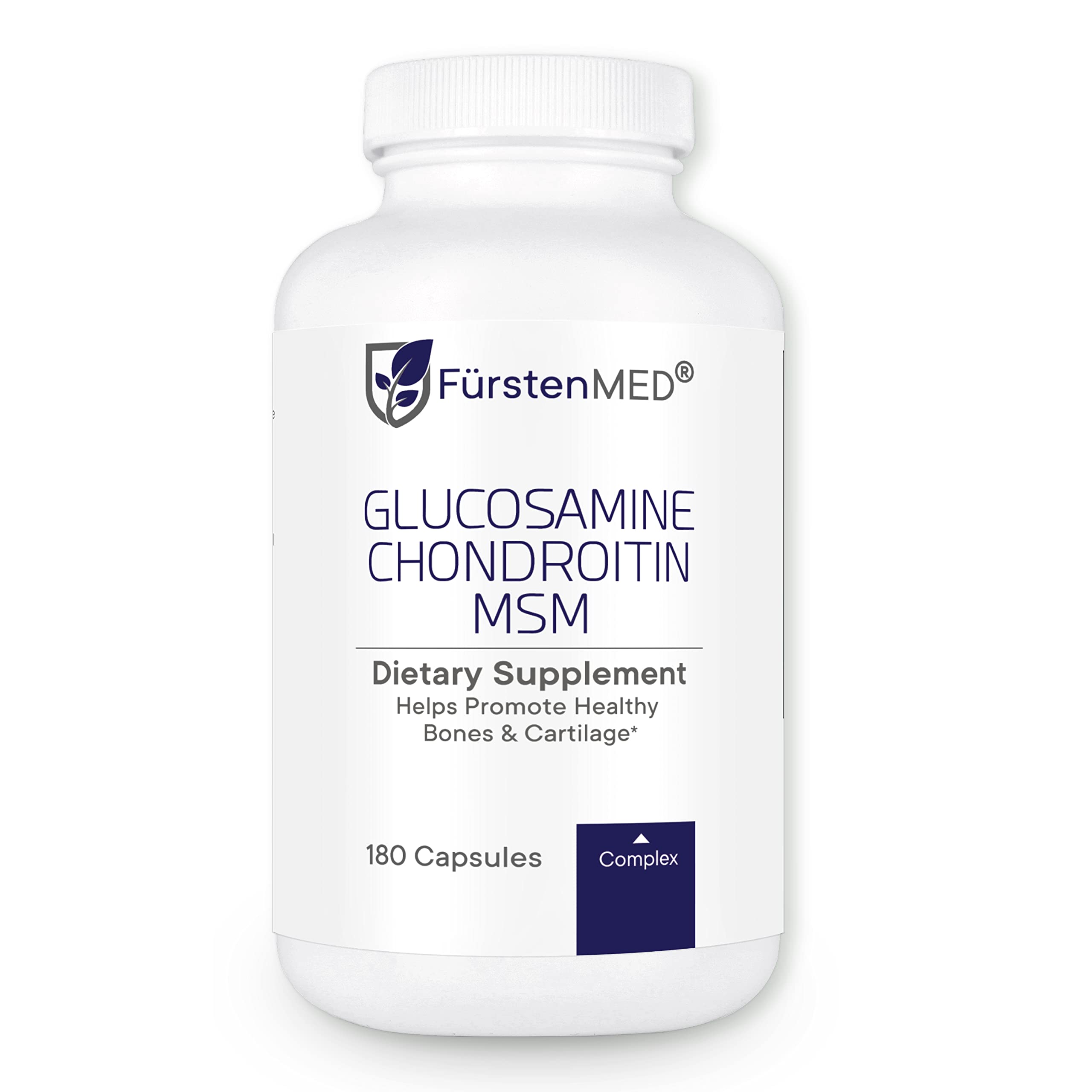 FürstenMED bottle on table with capsules for joint support and mobility.