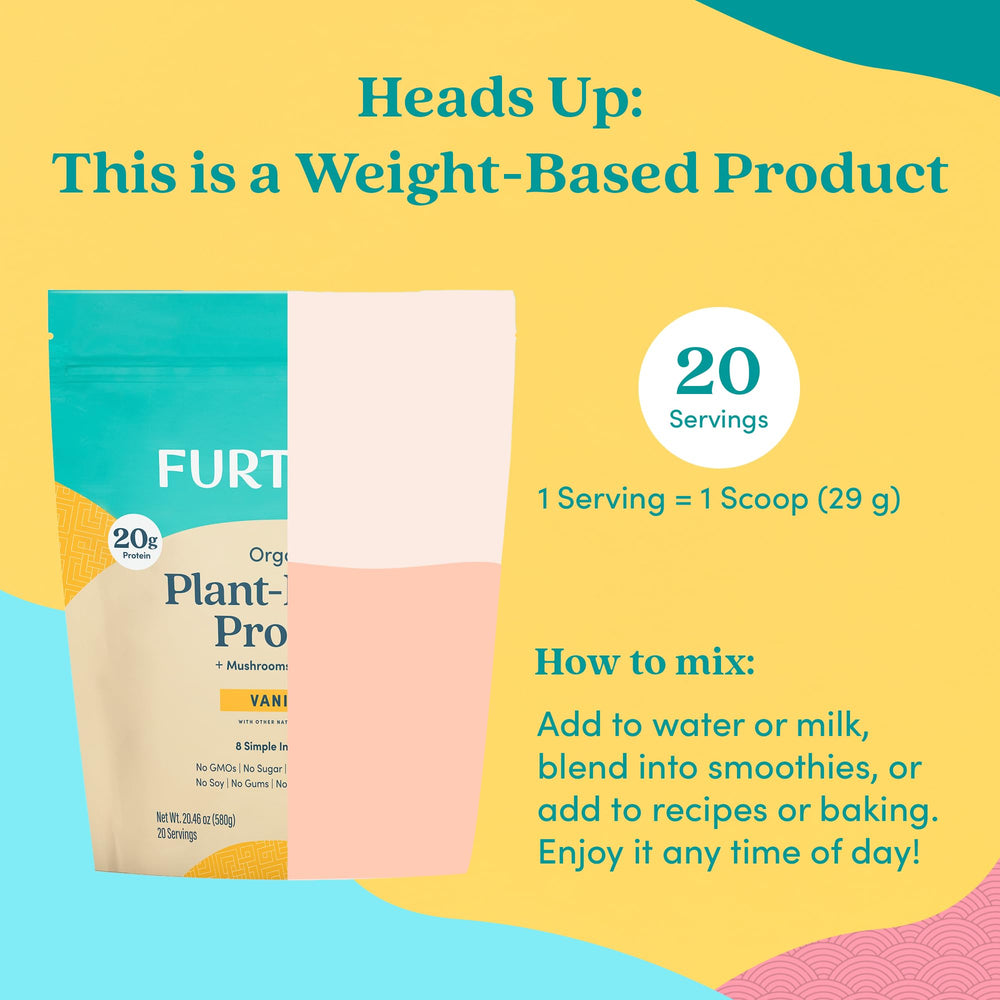 Further Food clean label dairy-free gluten-free packaging communicates dietary-friendly benefits.