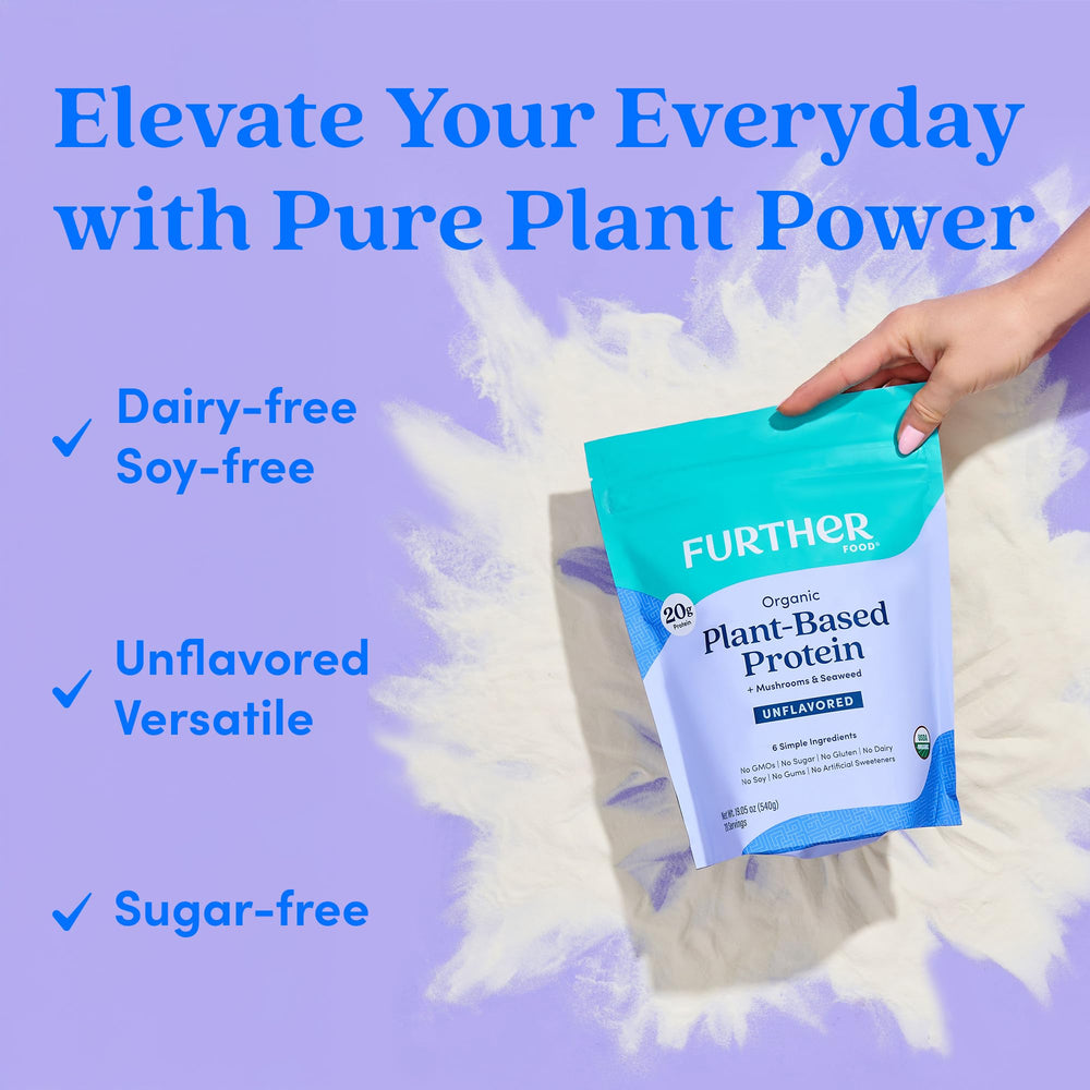 Vegan keto-friendly shake prepared with Further Food protein.