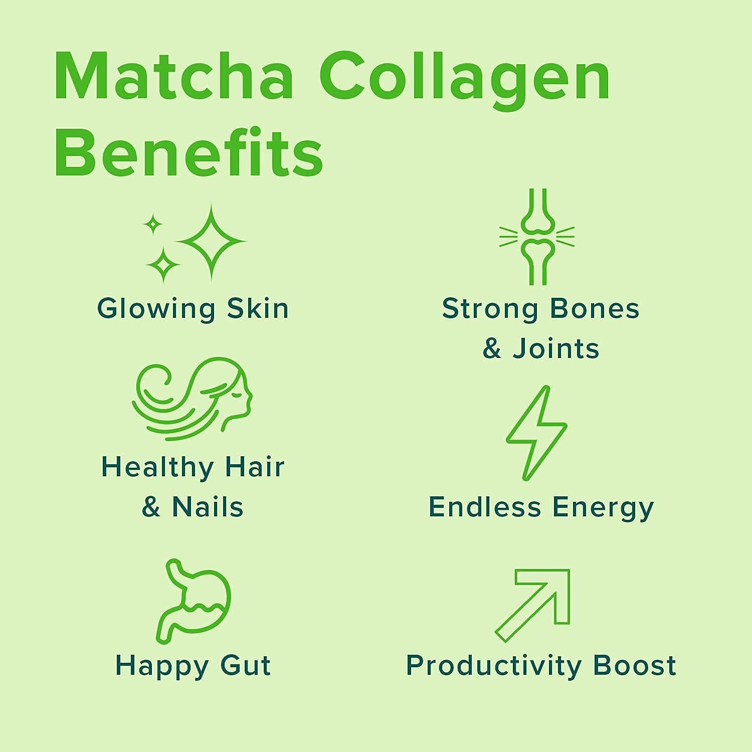 Further Food Matcha Collagen Powder shake ideal for smoothie boosts.