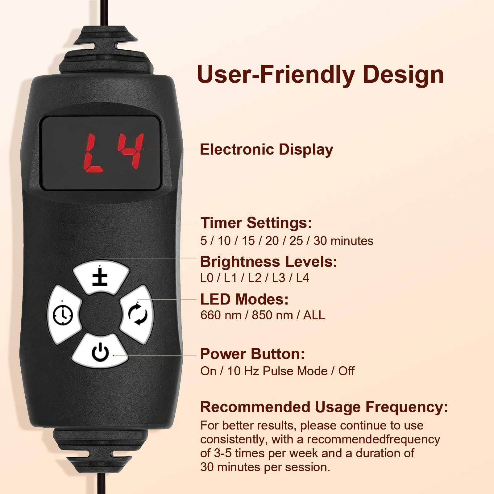 Dual-wavelength design supports both surface light and deeper exposure for versatility.