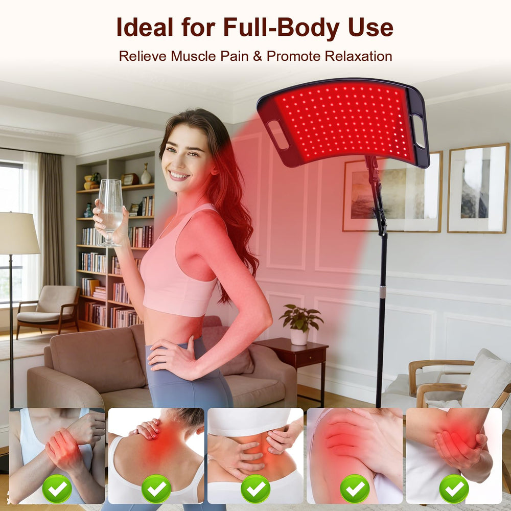 Protective goggles included for safe, eye-safe red light therapy sessions.