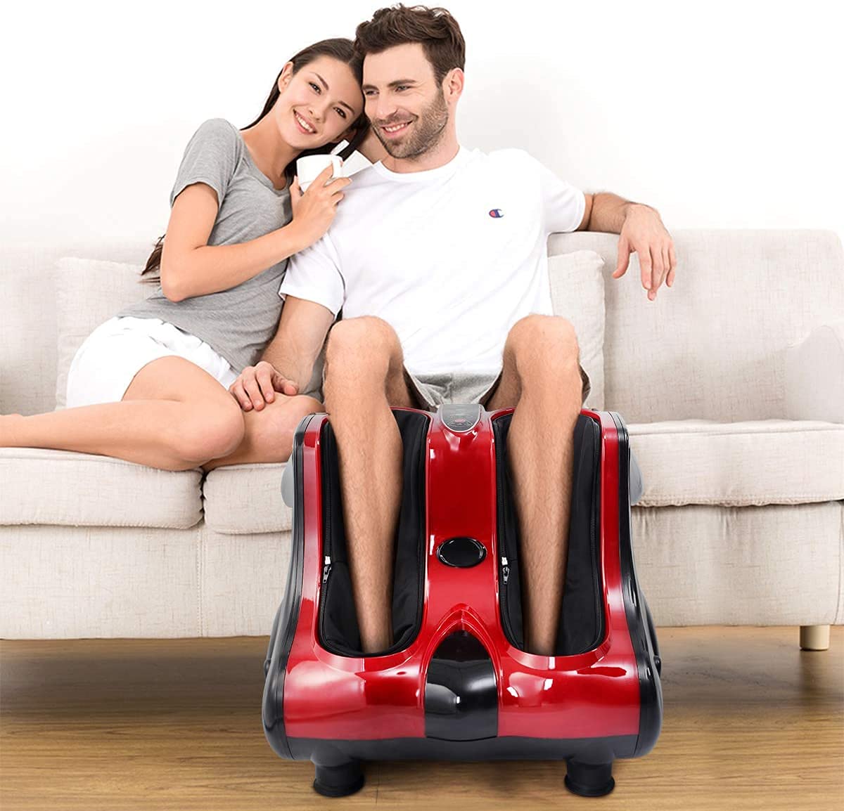 Futada ergonomic design targets sensitive calf and foot areas for focused relief