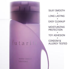 Futarita premium lubricant being poured for easy, controlled application.