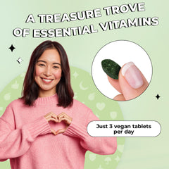 Future Kind Vegan Multivitamins Complete label close-up highlighting vegan ingredients.