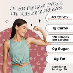 Future Kind vegan protein powder chocolate pea ingredients highlight plant-based protein