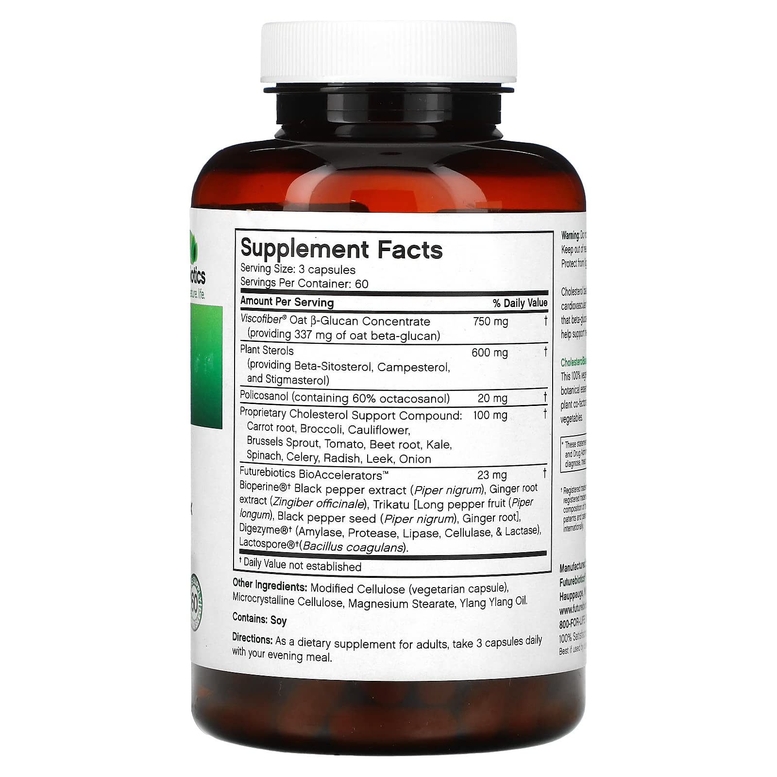 Futurebiotics Cholesterol Balance tablets with plant sterols; supports cholesterol absorption management.