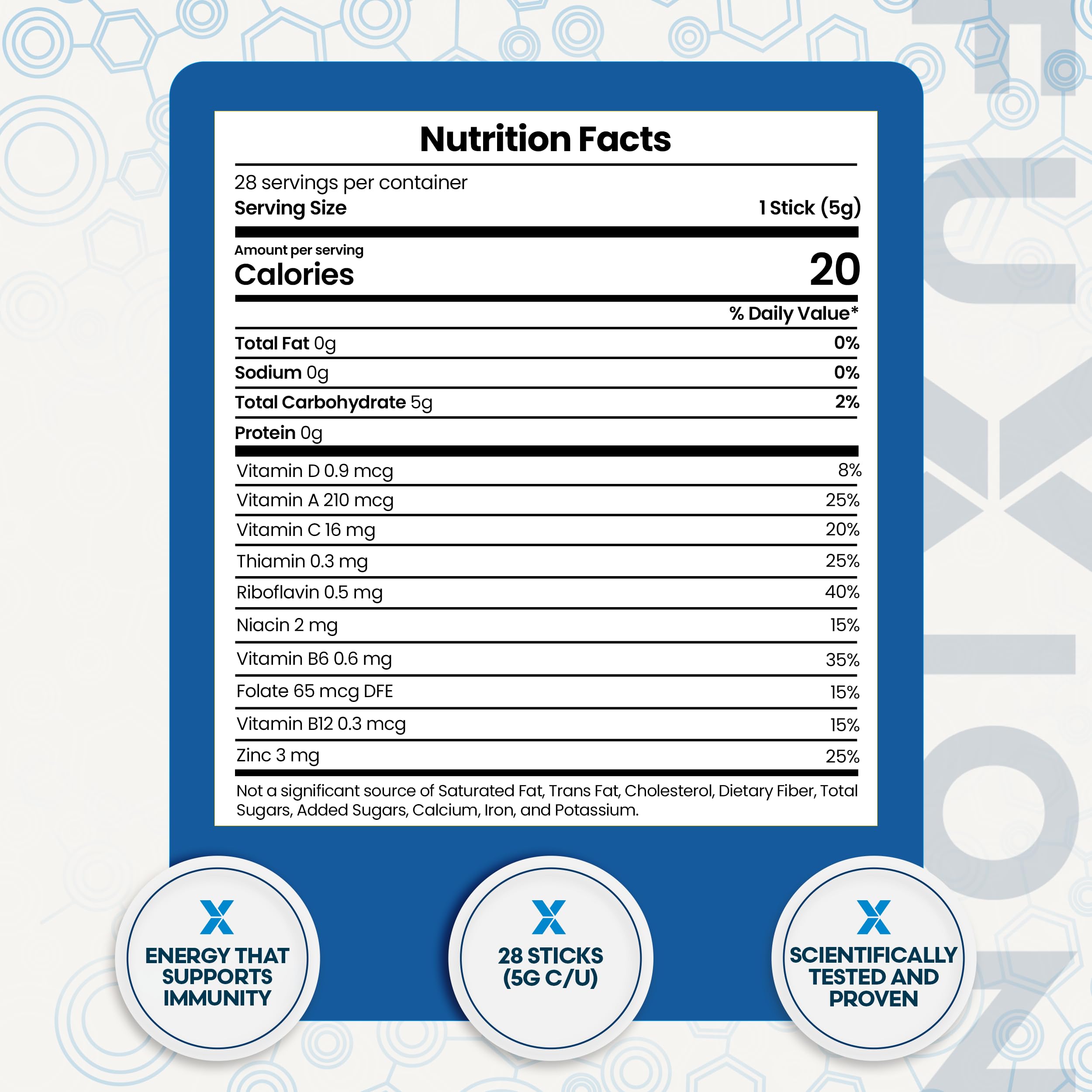 FuXion Vita Xtra T+ closeup shows multivitamin and mineral powder texture.
