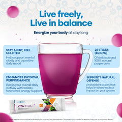 FuXion Vita Xtra T+ stick dissolving in water for a refreshing energy drink.