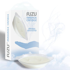 Fuzu pour-spout design promotes controlled, spill-free massage oil transfer