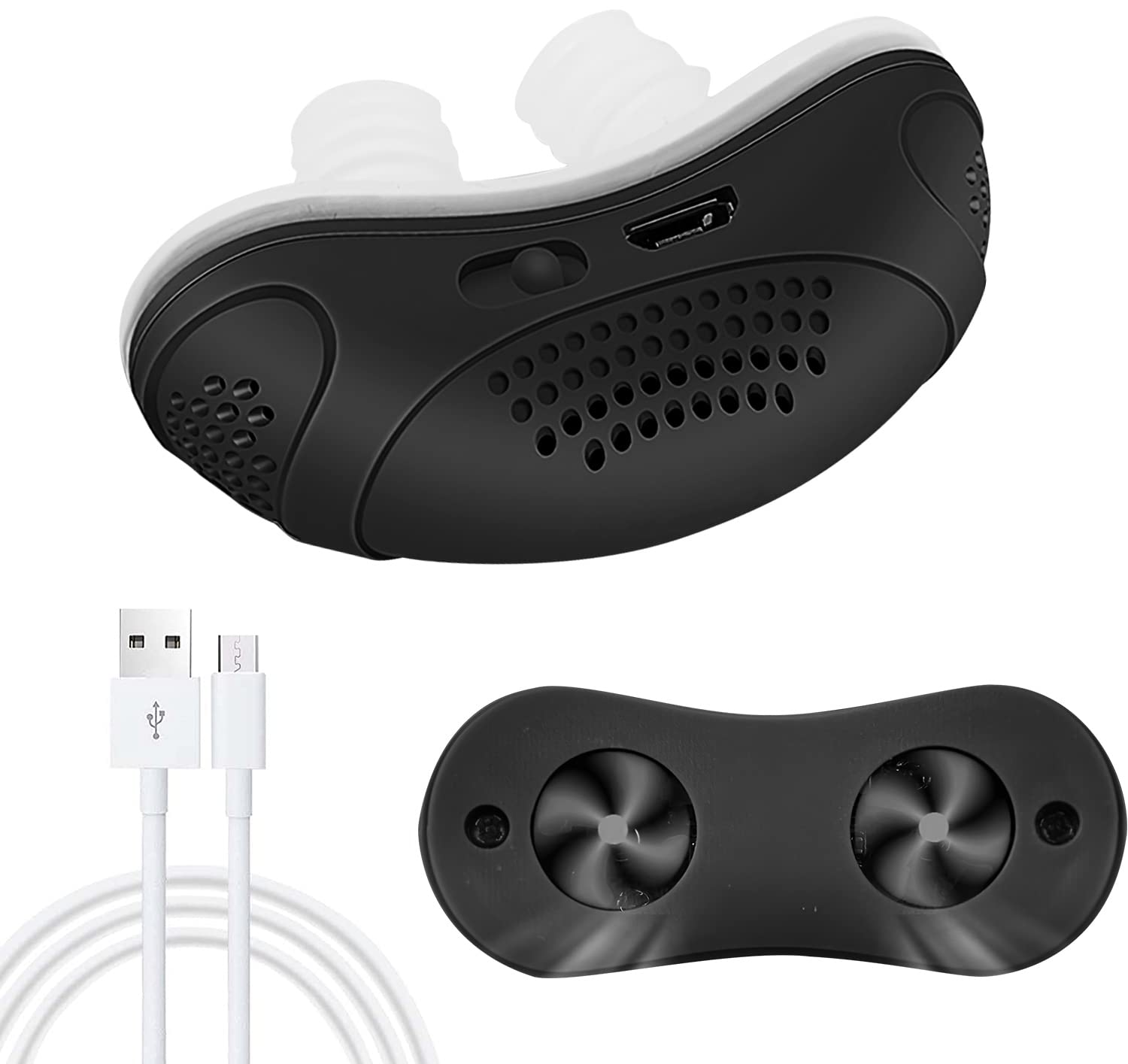 FXMFXM electric anti-snoring device nose-fit for all-night comfort and easier breathing