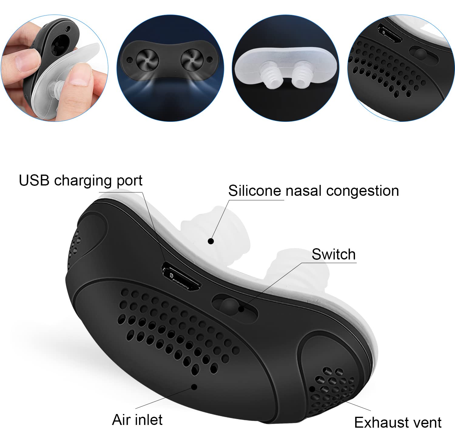 FXMFXM intelligent sensing snoring monitor detects patterns and guides posture
